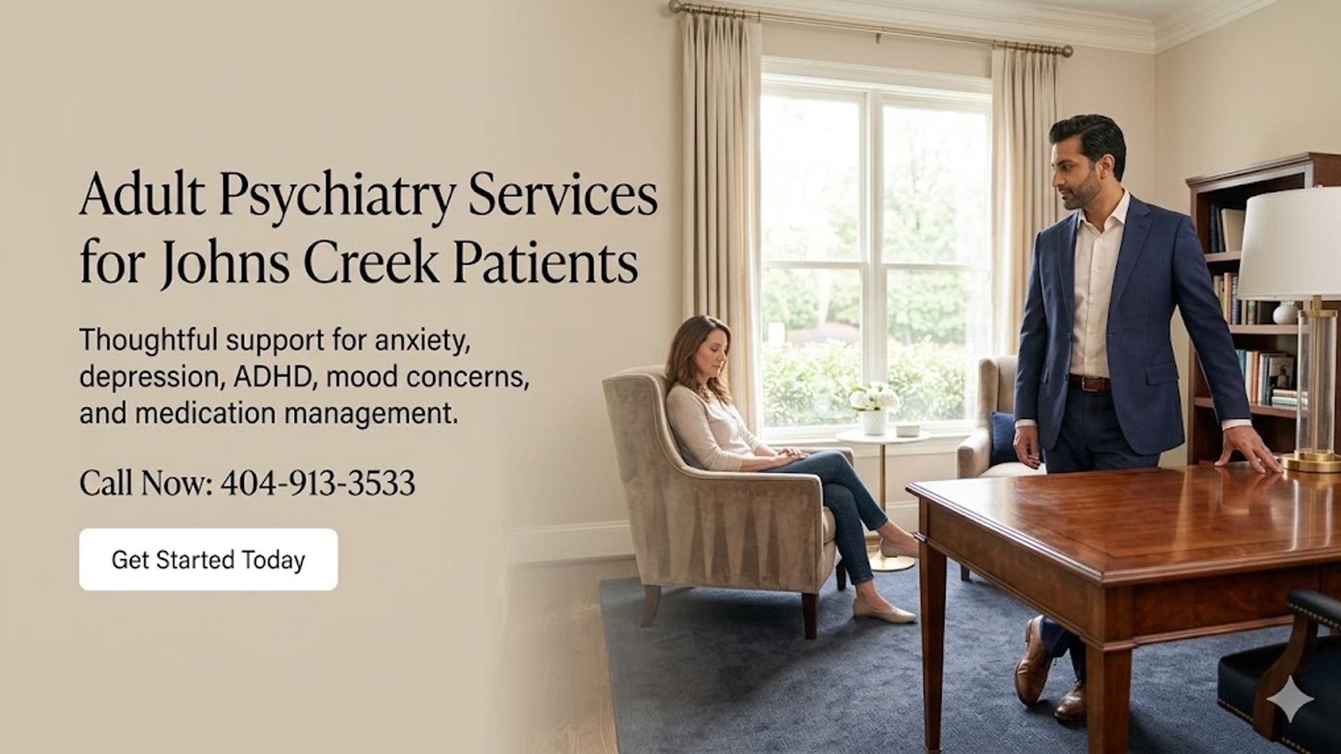 Adult Psychiatrist Near Johns Creek, GA