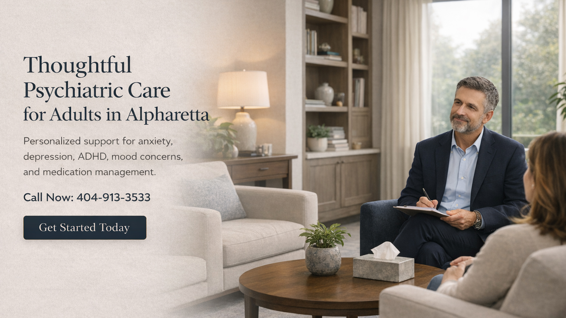 Thoughtful Psychiatric Care for Adults in Alpharetta